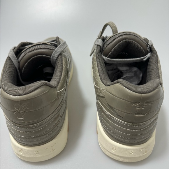 Off-White Out of Office Specials Sneakers Grey Croc Men’s Size 12 - Picture 4 of 9